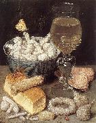 FLEGEL, Georg Still-Life with Bread and Confectionary dg Sweden oil painting reproduction